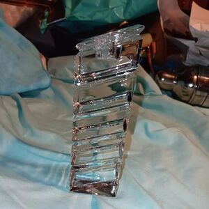 Modernist Cubed Candle Holder Glass